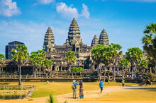 Ancient Temple Complex Angkor Wat, Siem Reap, Cambodia.