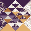 Seamless pattern in patchwork style.Vector illustration