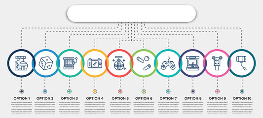 Poster - vector infographic template with icons and 10 options or steps. infographic for concept. included