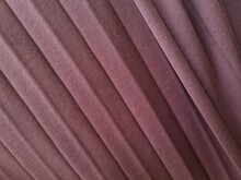 Abstract Background Textured Brown Window Curtain Fabric Folded And Combined With Shadows