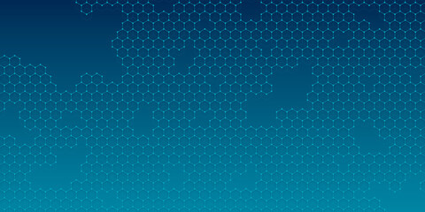 Wall Mural - geometric abstract background of innovation technology concept. vector illustration hexagon pattern,