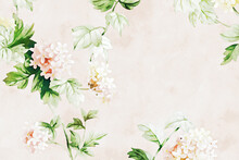 Beautiful Elegant Watercolor Floral Illustration