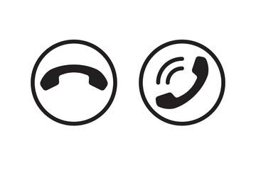 Poster - Call phone icon. Communication and support vector symbol. Telephone sign.