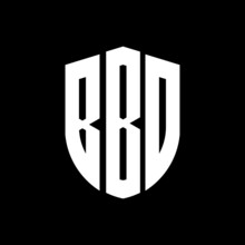BBD Letter Logo Design. BBD Modern Letter Logo With Black Background. BBD Creative  Letter Logo. Simple And Modern Letter Logo. Vector Logo Modern Alphabet Font Overlap Style. Initial Letters BBD  