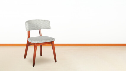 Wall Mural - chair in empty space, front view