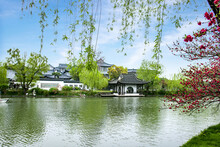 Yangju West Lake Landscape Waterside Pavilion On The Lake