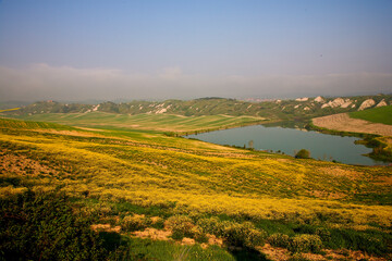  Crete Senesi, panorami della provincia di Siena. Toscana