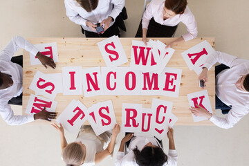 Sticker - Business people income concept