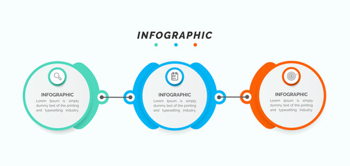 Poster - business data visualization. process chart. abstract elements of graph, diagram with steps, infograp