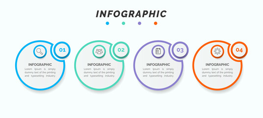 Poster - Infographic elements data visualization vector design template. Can be used for steps, options, business process, workflow, diagram, flowchart concept, timeline, marketing icons, info graphics.
