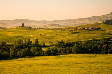 Val d'Orcia, panorami collinari