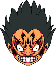 Illustration Of Monkeyd Luffy Which Is Very Suitable For Branding Clothes, Stickers, Advertising, Etc
