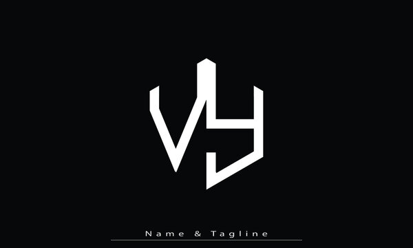 Alphabet letters Initials Monogram logo VY , YV