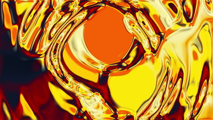 Poster - Wriggles colorful background. Computer generated 3d render