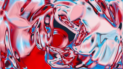 Poster - Wriggles colorful background. Computer generated 3d render