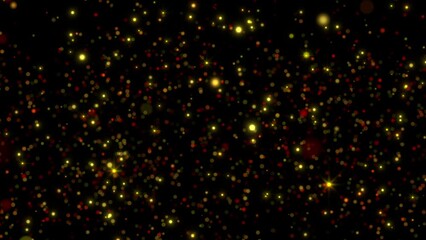 Wall Mural - glittering red stars background particles animation
