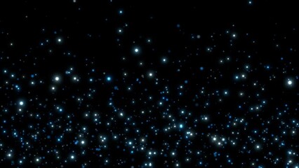 Wall Mural - blue dust particles animation video