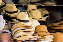 Lots Of Hats At The Local Market