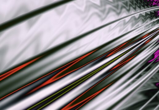 Fractal color illustration with details of ornaments