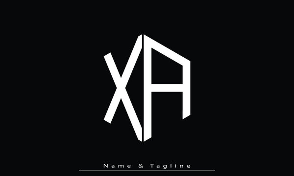 Alphabet letters Initials Monogram logo XA, AX