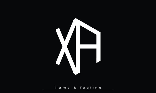 Alphabet letters Initials Monogram logo XA, AX