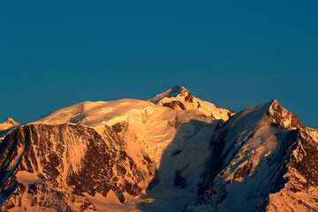 Poster - French Alps. Mont Blanc massif.