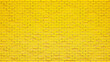 © oatintro - Brick wall yellow for texture background. 3D Render.