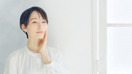 Poster - 爽やかな女性　美容イメージ