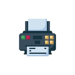 Poster - printer vector icon. computer component icon flat style. perfect use for logo, presentation, website, and more. simple modern icon design cartoon style