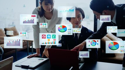 Aufkleber - ビジネスとデータ　情報管理　リサーチ会社