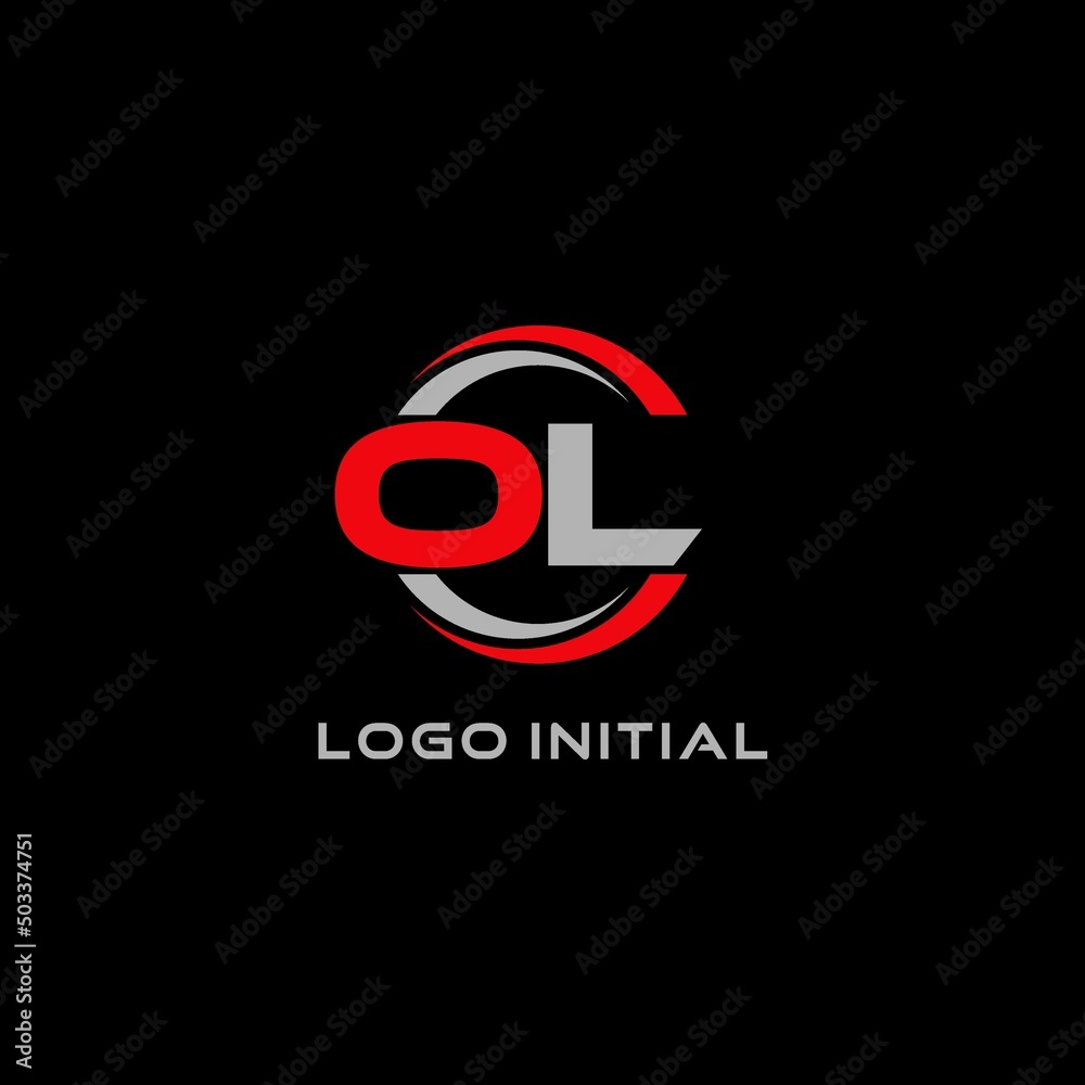 Letter OL logo combined with circle line, creative modern monogram logo ...