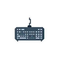 Poster - keyboard vector icon. computer component icon flat style. perfect use for logo, presentation, website, and more. simple modern icon design flat style
