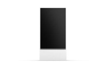 Wall Mural - WiFi network Multi touch floor standing LCD ad display digital signage display touch monitor. 3d render illustration.