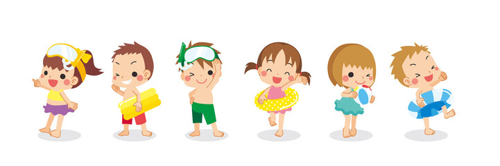 Illustration Of Children In Swimsuits Playing In The Water Illustrations From Dibustock Children S Stories Illustration Experts Illustration Of Children In Swimsuits Playing In The Water Illustrations From Dibustock Children S Stories Illustration Experts