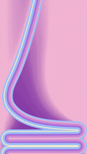 Colored Squiggly Flow Of Thin Lines Of Neon Color. Abstract Wave Pattern. 3d Rendering Digital Illustration Background