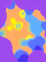 Aufkleber - Flat holographic magic liquid drops. Modern 3d rendering digital illustration