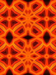 Poster - Contemporary multicolor abstract geometric background. Design element. 3d rendering digital illustration
