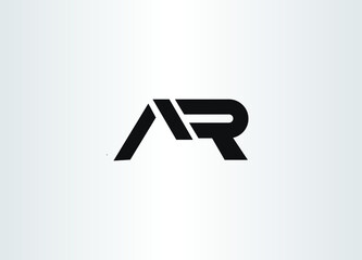 Initial Letter AR Logo Template Design