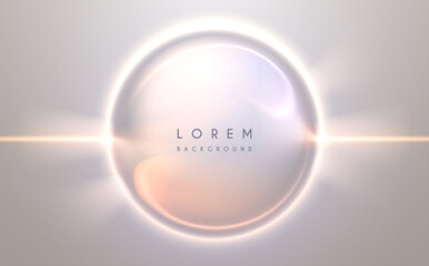 Poster - abstract circle light effect background