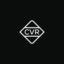  CVR Letter Design For Logo And Icon.CVR Monogram Logo.vector Illustration With Black Background.