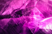 Amethyst Raw Unpolished Macro Detail Gemstone Texture Close-up Pink And Purple Crystal