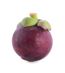 Wall Mural - mangosteen isolated on white background.