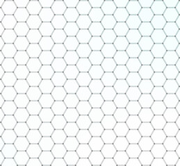 Poster - Hexagon pattern outline shape illustration.