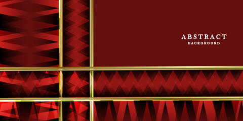 Wall Mural - Red gold background vector