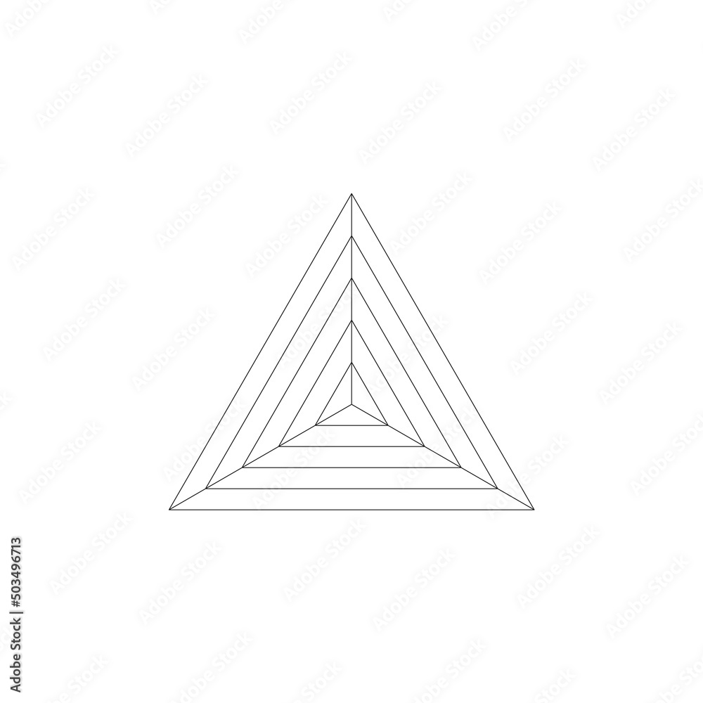 シンプルでおしゃれな三角形のレーダーチャート - 5段階3項目 の Stock ベクター | Adobe Stock