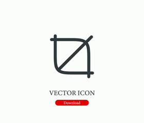 Poster - Frame vector icon. Editable stroke. Symbol in Line Art Style for Design, Presentation, Website or Mobile Apps Elements, Logo.  Frame symbol illustration. Pixel vector graphics - Vector