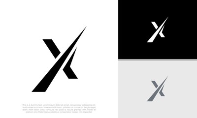 Wall Mural - Initials X logo design. Initial Letter Logo.