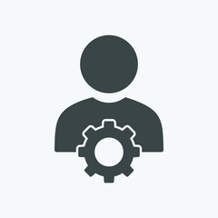 Poster - User Management vector icon. Isolated management icon vector design. Designed for web and app design interfaces.