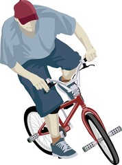 Canvas Print - BMX rider