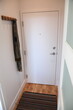 Entrance door in a modern loft flat with soundproofed entrance door